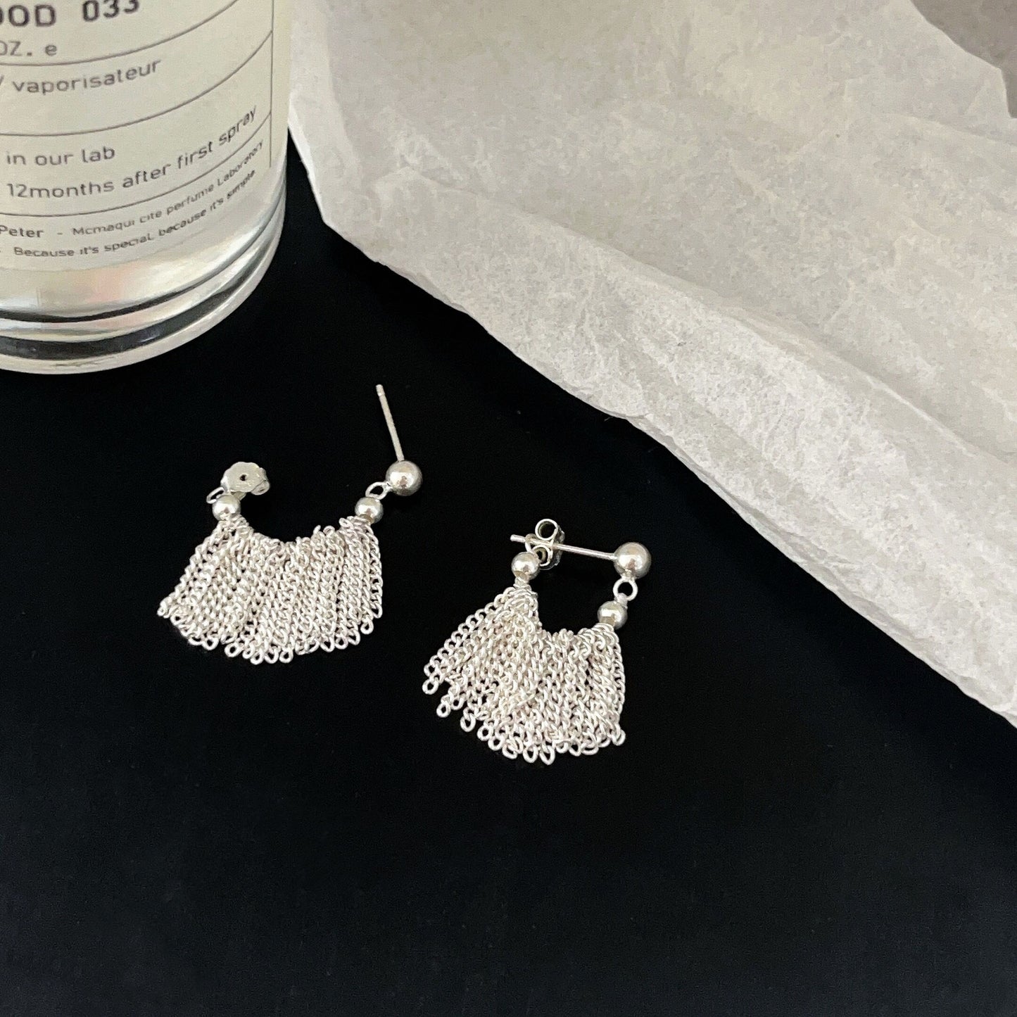 Simply Silver Tassel Drop Earrings, Silver