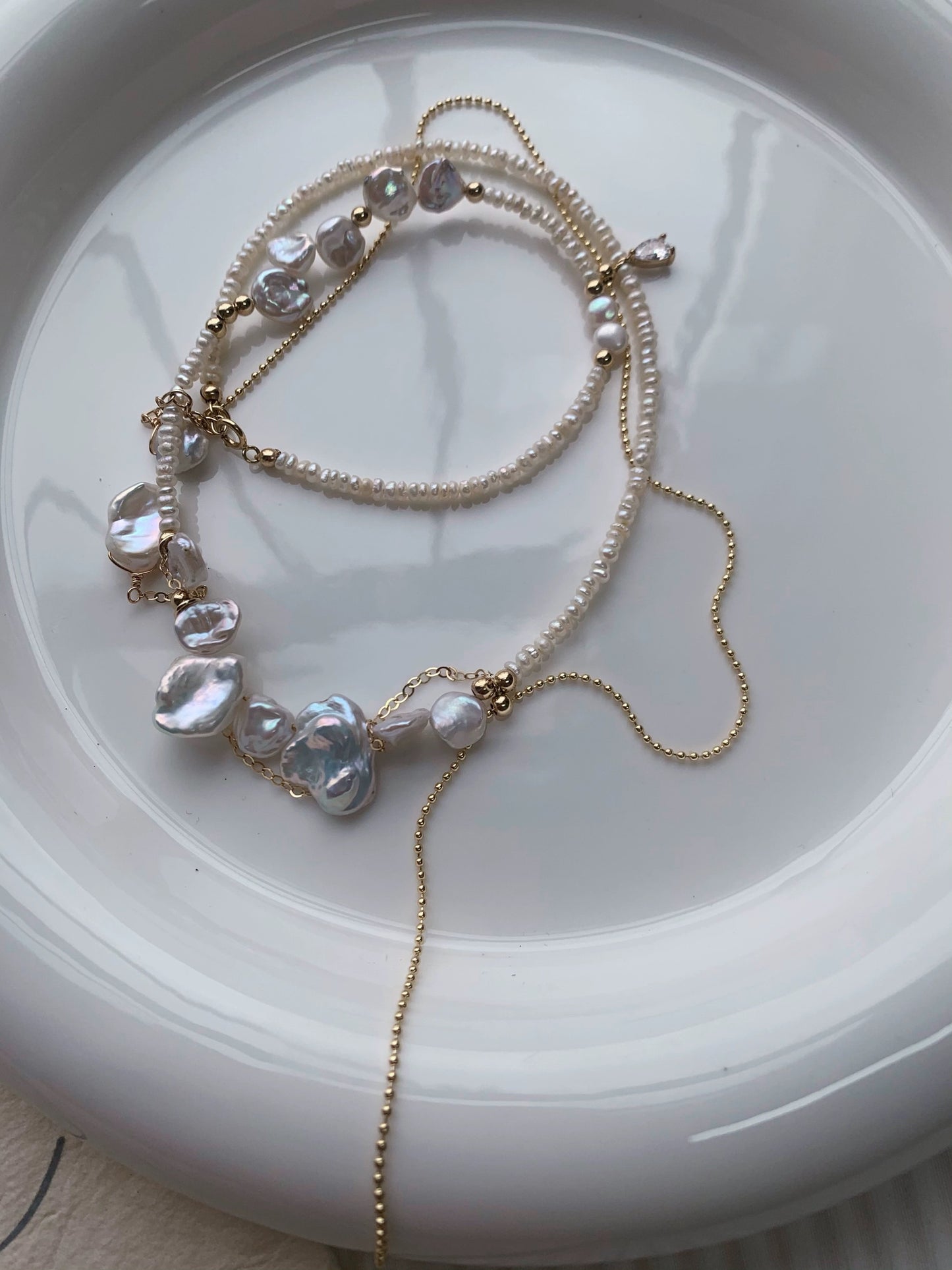 Handmade Baroque Pearl Necklace