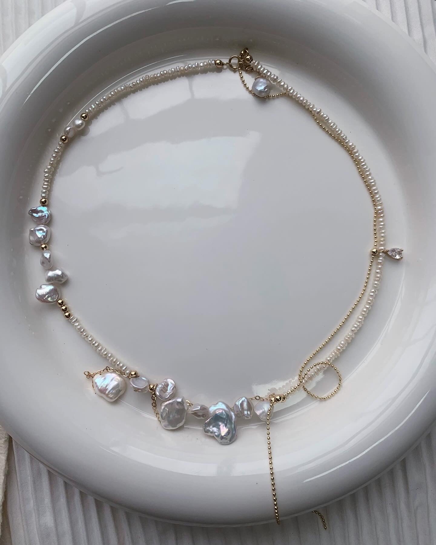 Handmade Baroque Pearl Necklace