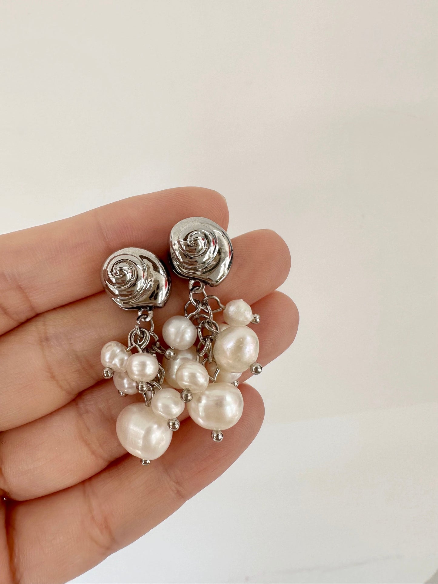 Lovely Freshwater Pearl Tassel Earrings